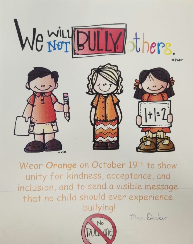 We will not bully others!!