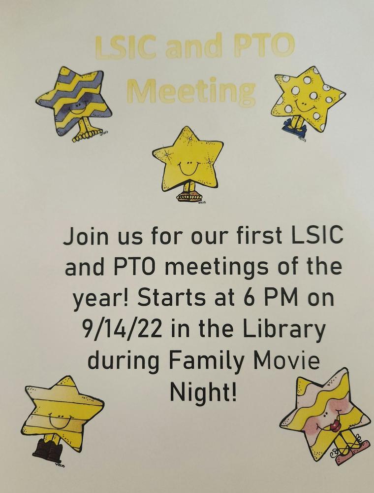 PTO and LSIC Meetings